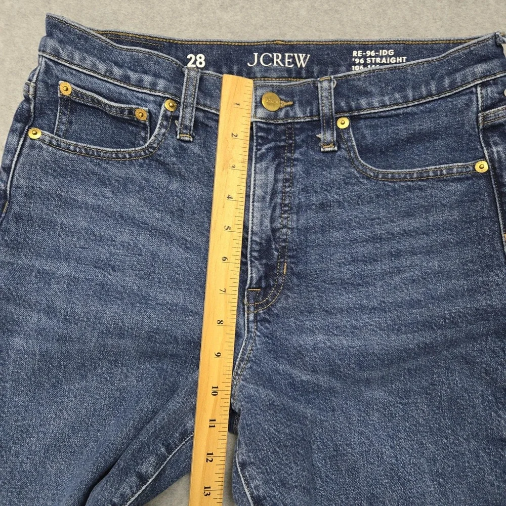 J Crew Jeans Mens 28 Blue '96 Straight Fit Denim‎ Classic Five Pocket RE-96-IDG